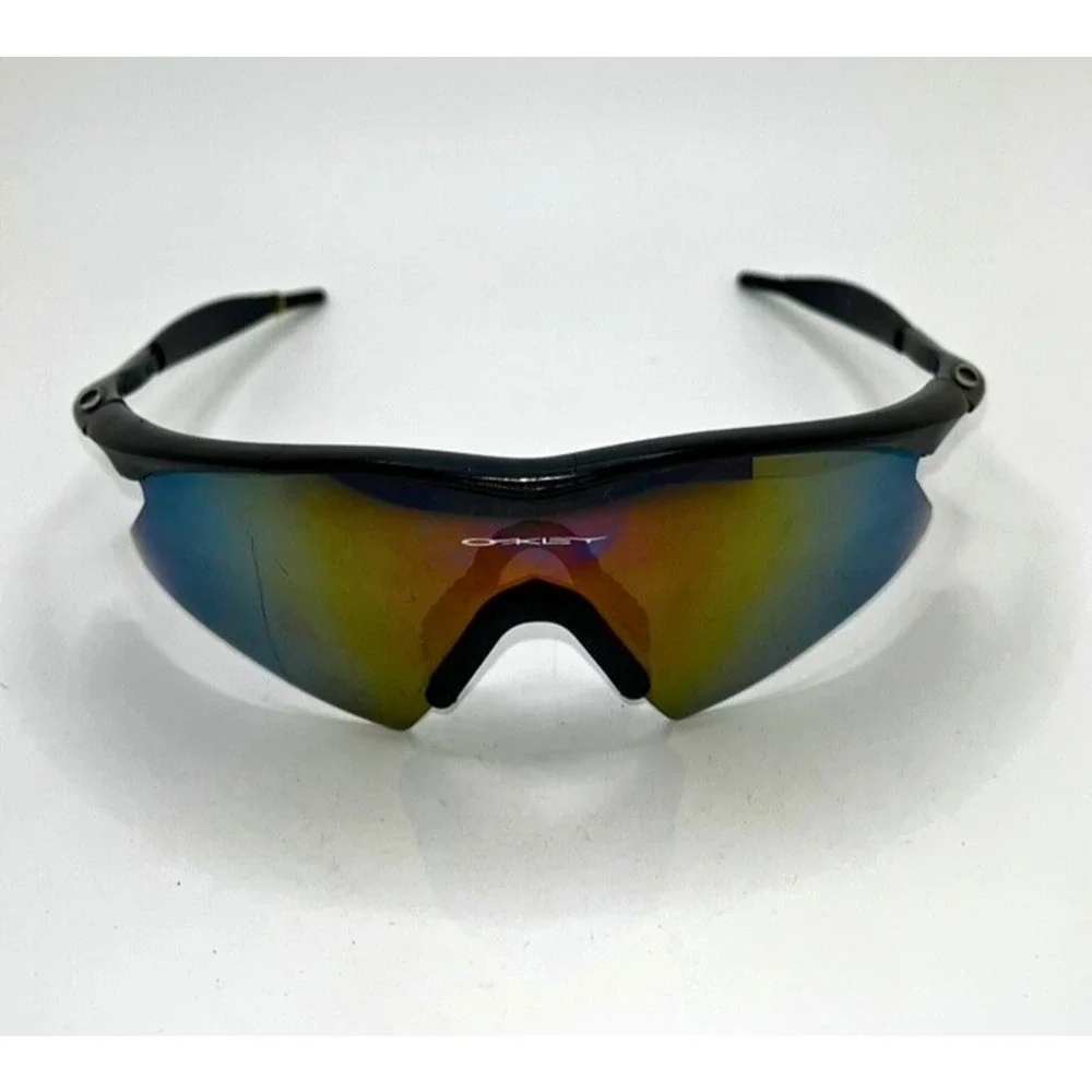 Oakley M Frame Mumbo Sunglasses Fire Iridium USA Vintage w/ Vault Case Rare